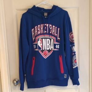 NBA Blue Basketball Hoodie Size Small NWT